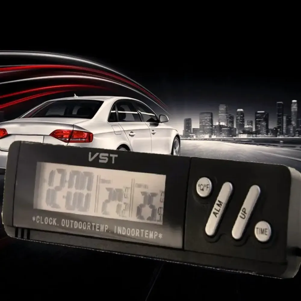 ГОДИННИК ІЗ ВНУТРІШНІМ І ЗОВНІШНІМ ДАТЧИКОМ ТЕМПЕРАТУРИ VST-7067 Одеса - фото 1