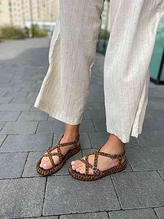 Dino Vittorio Босоніжки замшеві жіночі леопардові літні / Босоніжки натуральна замша Dino Vitto Коломыя