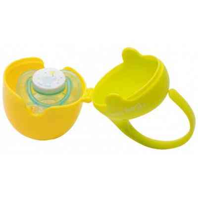 Контейнер для пустышек Baby Team Салатовый с желтым (3301_желто-салатовый) Винница