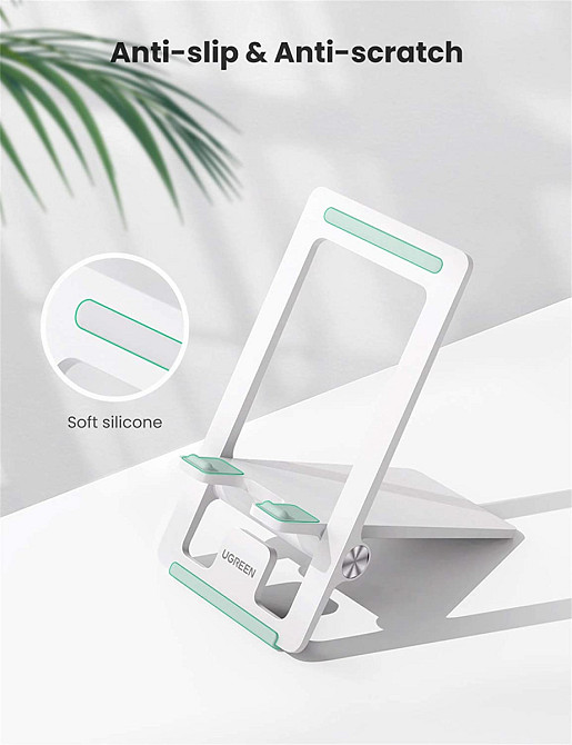 Настільна підставка для телефону UGreen складна телефонна док-станція (Біла) Николаев - изображение 7