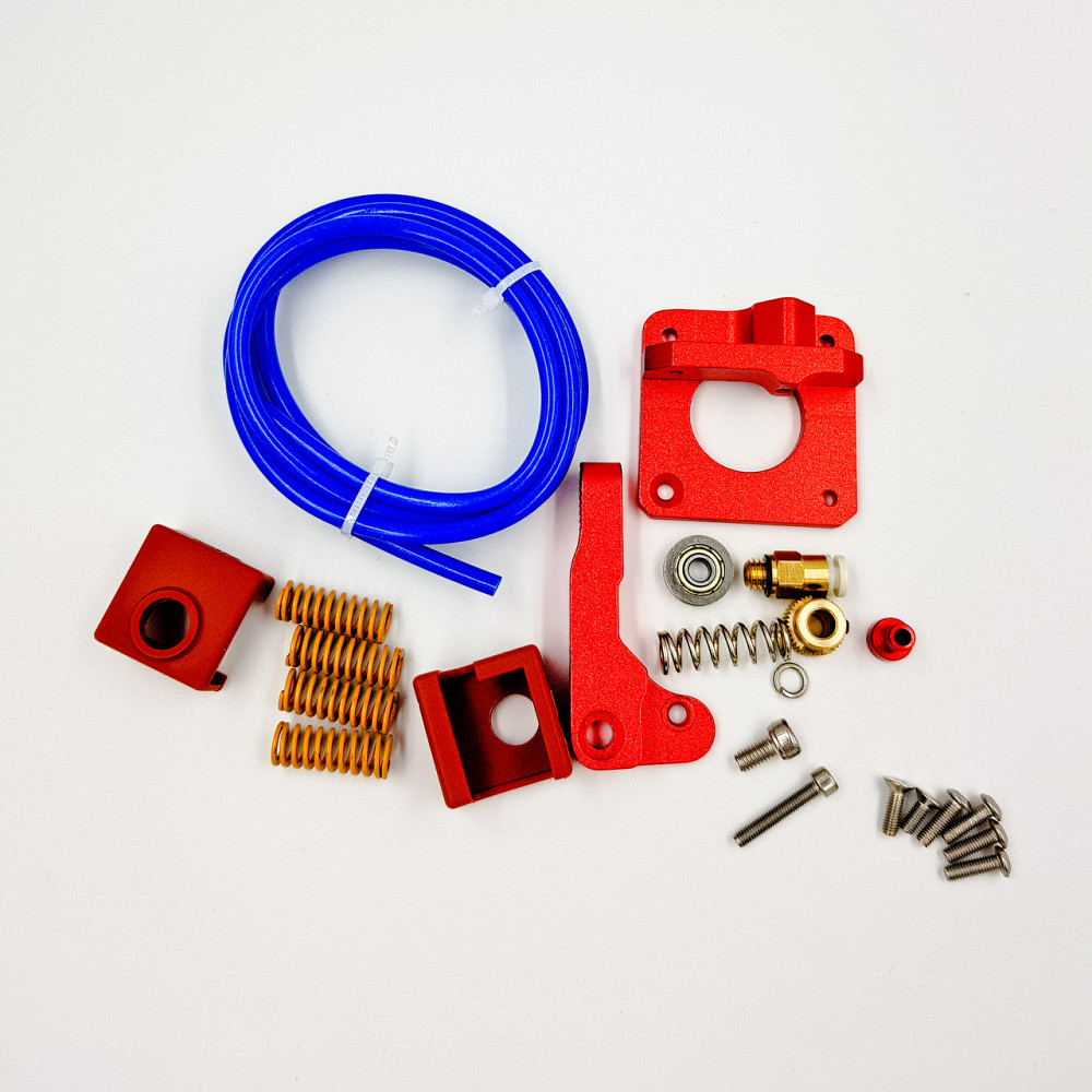 Металевий Екструдер Maccurat для 3D-принтера Ender 3 CR10 з пружинним вирівнюванням,та силіконовим чохлом для блока J-head MK9 Київ - фото 6