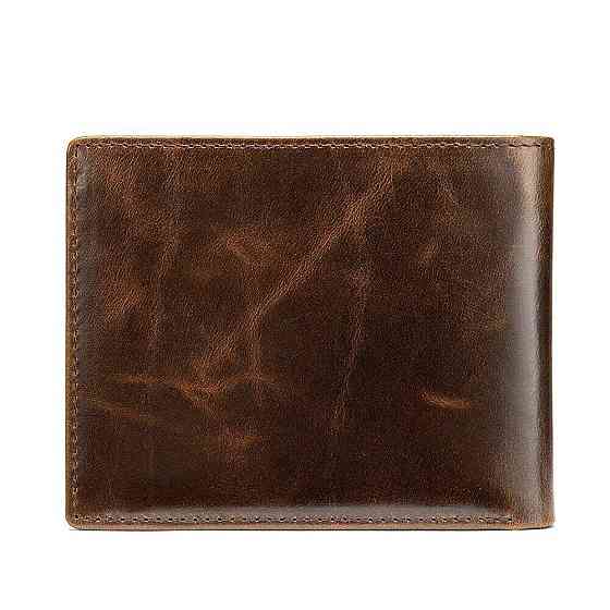 Портмоне шкіряне компактне 20240 Vintage Коричневе Київ