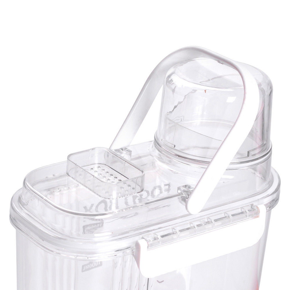 Yiwu Контейнер для зберігання сипучих продуктів 20х11х22 см з дозатором і мірною шкалою ємність Киев - изображение 7