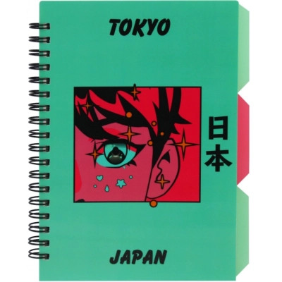 Блокнот Optima Desing 39, B6 с разделителями 100 листов, клетка (O20358-39) Винница - изображение 1