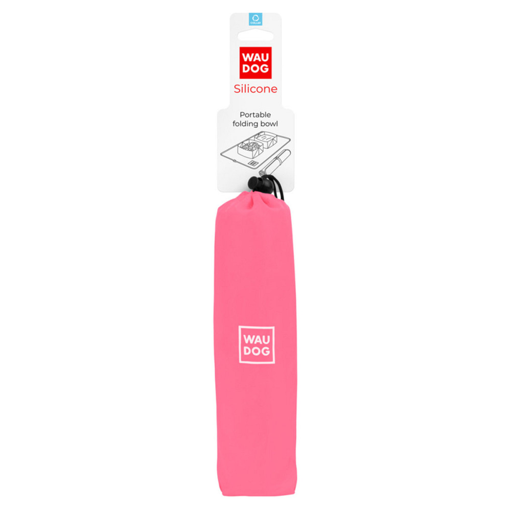 Миска складана WAUDOG Silicone,385х230х50 мм рожевий Київ - фото 1