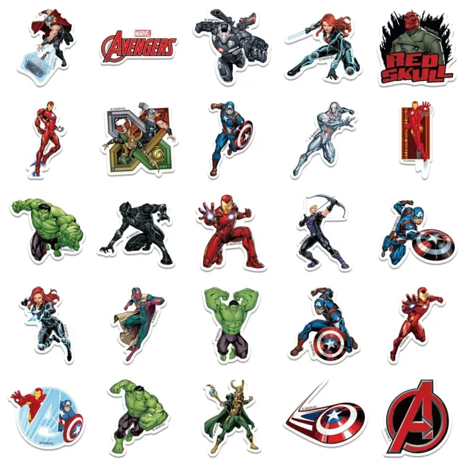 Набір вінілових наклейок Marvel Супергерої DSN-010 Запоріжжя - фото 4