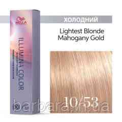 10/53 Краска для волос  Wella Illumina Сolor 10/53 легкий блонд Киев