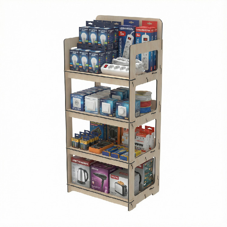 Стеллаж из фанеры EKOSTAR 600х450х1400 Киев - изображение 1