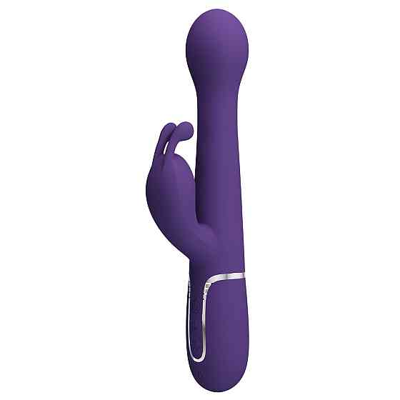 Вібратор з ротацією і поштовхами Pretty Love Dejon dark Purple фіолетовий Sex Aura Київ