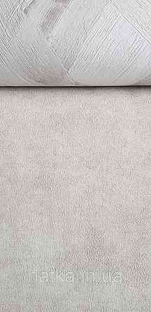 Обои виниловые на флизелине Grandeco Time метровые под штукатурку под замш болотные серо бежевые Киев