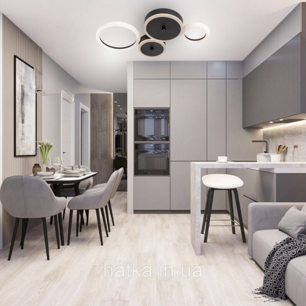 Люстра світлодіодна акрилова Sirius N 3834 BK Київ - фото 8