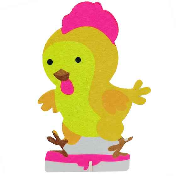 Фетрова сувенірна фігурка на підставці "Курча" 180182 Вінниця