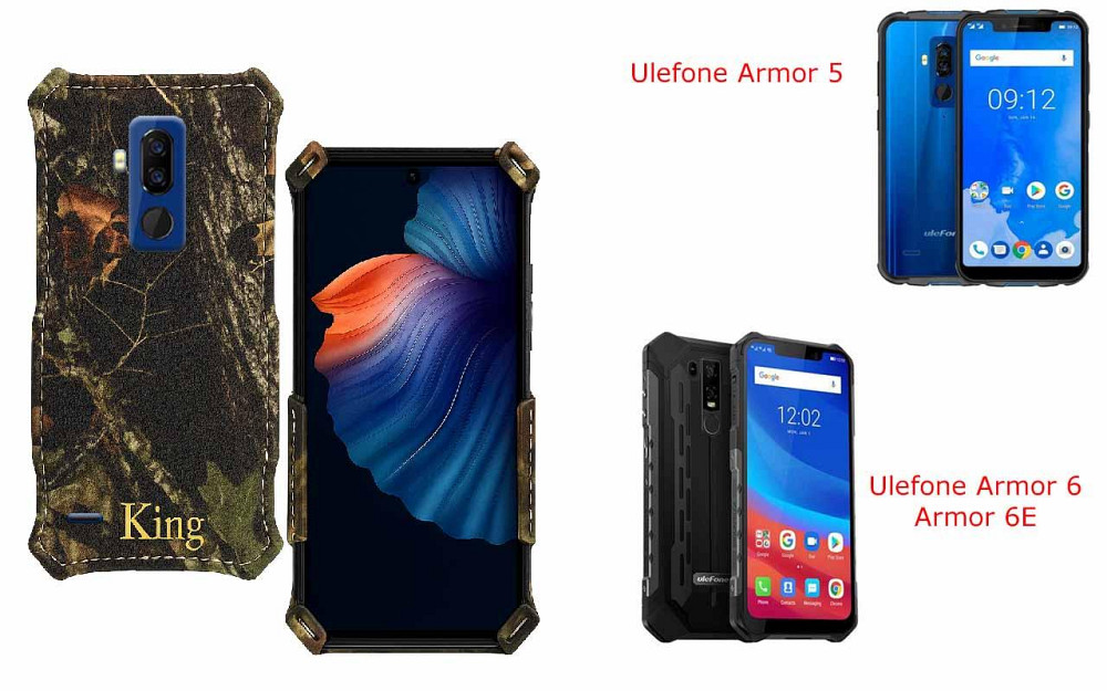 Бампер King для Ulefone Armor 5, Armor 6, Armor 6E, із посиленим корпусом, колір Дубок Київ - фото 1