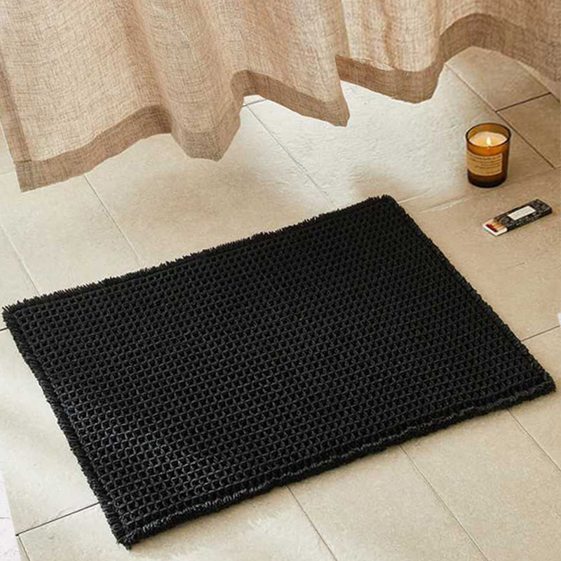 Коврик для ванной / туалета вафельный Lovely Svi - 50 x 80 см Черный (217255) Киев - изображение 1