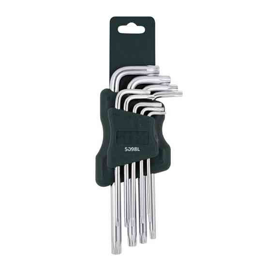 Набір ключів Г-образних TORX довгих, 9пр. (Т10, Т15, Т20, Т25, Т27, Т30, Т40, Т45, Т50) ROCKFORCE RF-5098L Одеса