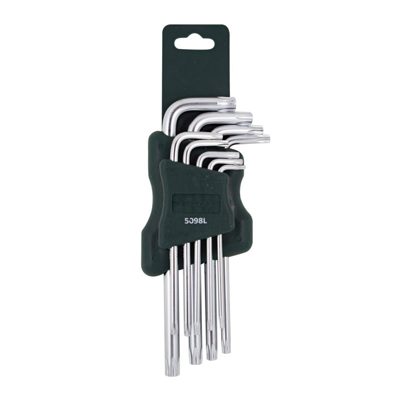 Набір ключів Г-образних TORX довгих, 9пр. (Т10, Т15, Т20, Т25, Т27, Т30, Т40, Т45, Т50) ROCKFORCE RF-5098L Одесса - изображение 1