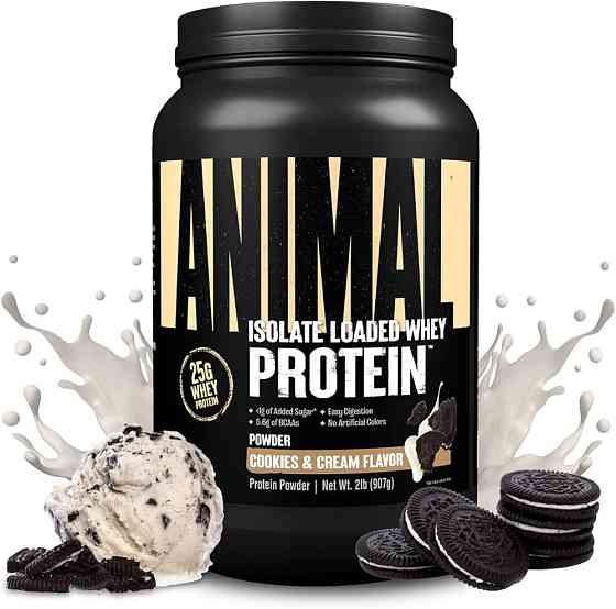 Animal Isolate Loaded Whey Protein 907g (Cookies cream) Луцк