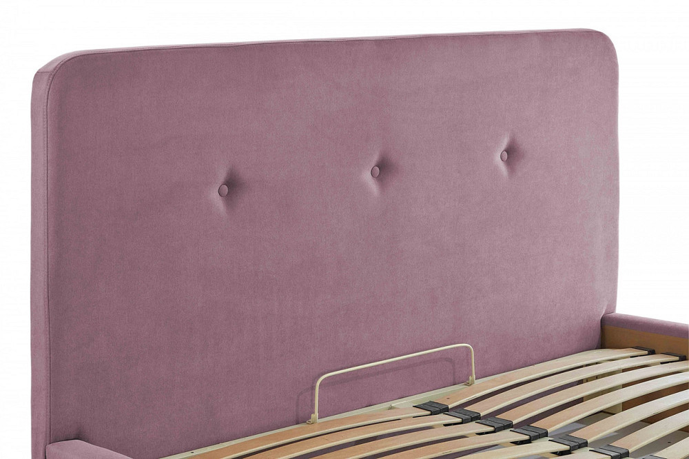 Ліжко Двоспальне Michelle Standart Wood На ніжках 160 х 190 см Fibril 24 Рожевий Дніпро - фото 7