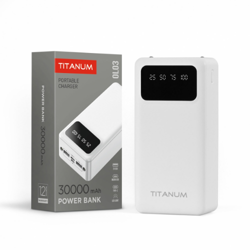 Павербанк 30000mAh Titanum TPB-OL03 білий Житомир