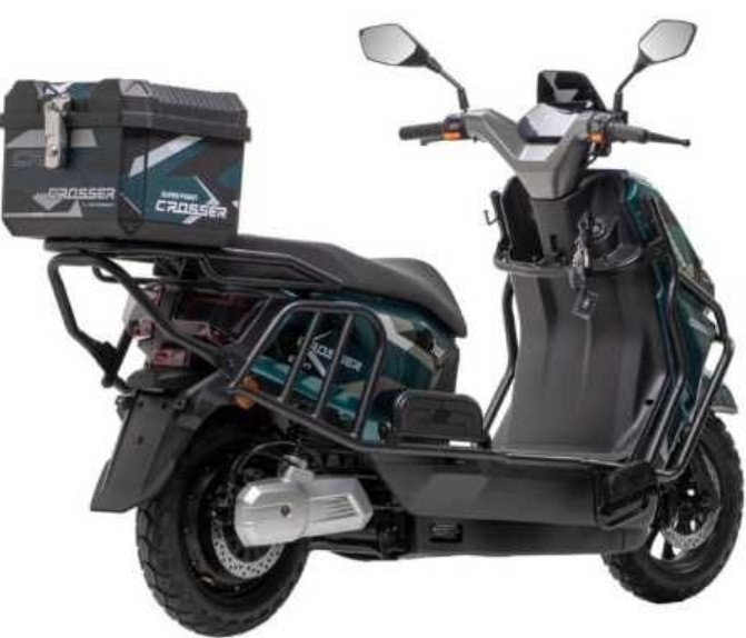 Электроскутер Crosser CR-17 2500W 72V/35Ah - Зеленый. Харьков - изображение 5