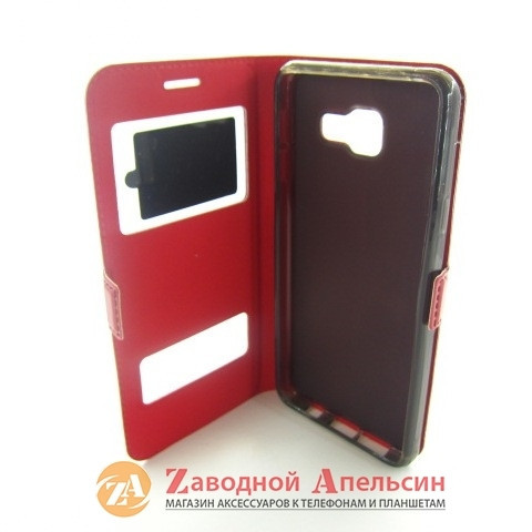 Чехол книга Samsung A3 2016 A310 Smart Case red Одесса - изображение 6