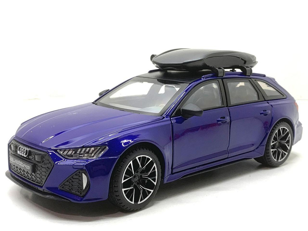 Машина Автосвіт Audi rs 6 інерційна відчиняються двері капот багажник 21см Синій (AP-2026) Чернігів - фото 1