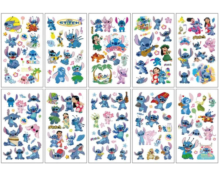 Тимчасові тату Стіч і Ліло — 10 листів | Дитячі стікери-татуювання Київ - фото 2