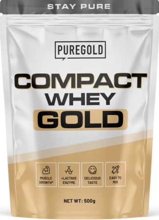 Сироватковий протеїн Puregold Compact Whey Gold 1000g потрійний шоколад Київ