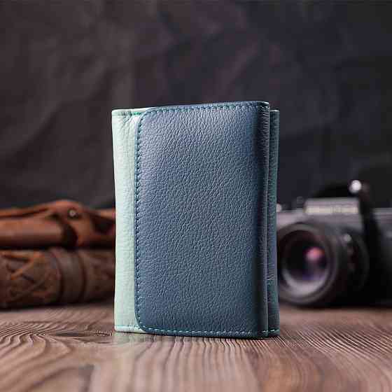 Красочный женский кошелек из натуральной кожи Разноцветный (ST Leather) Киев