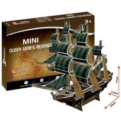 Пазл Cubic Fun 3D Корабль Месть Королевы Анны серия мини (S3031h) Винница