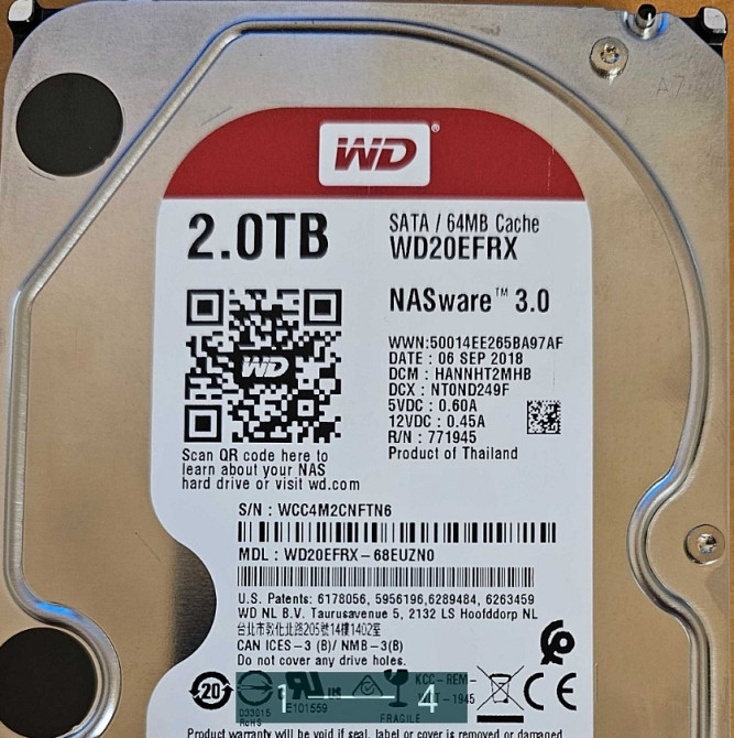 Жорсткий Диск Western Digital Red Plus 2 TB Київ - фото 3