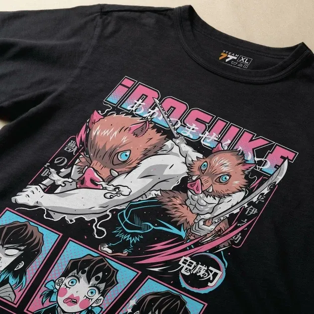 Футболка чоловіча з  принтом Клинок, рассекающий демонов Іноске Хашибіра 7 Розмір 48 Anime0960 Дніпро - фото 4