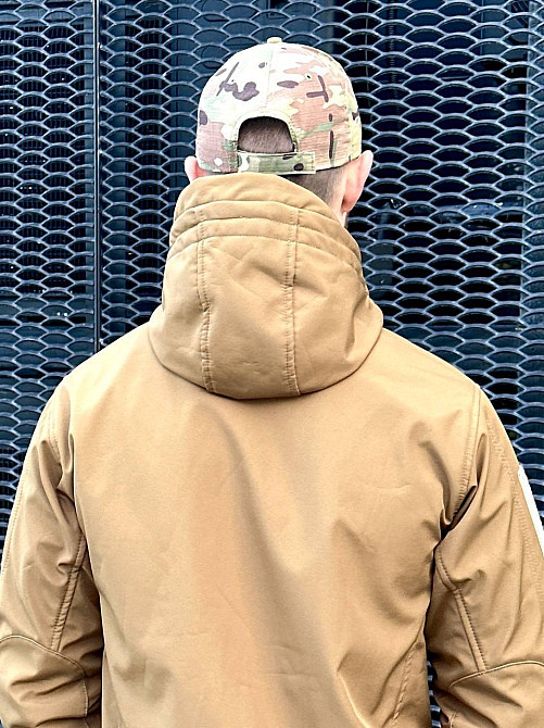 Армейская ветрозащитная куртка койот осенняя штурмовая водоотталкивающая куртка для военнослужащих   WAR Львов - изображение 5