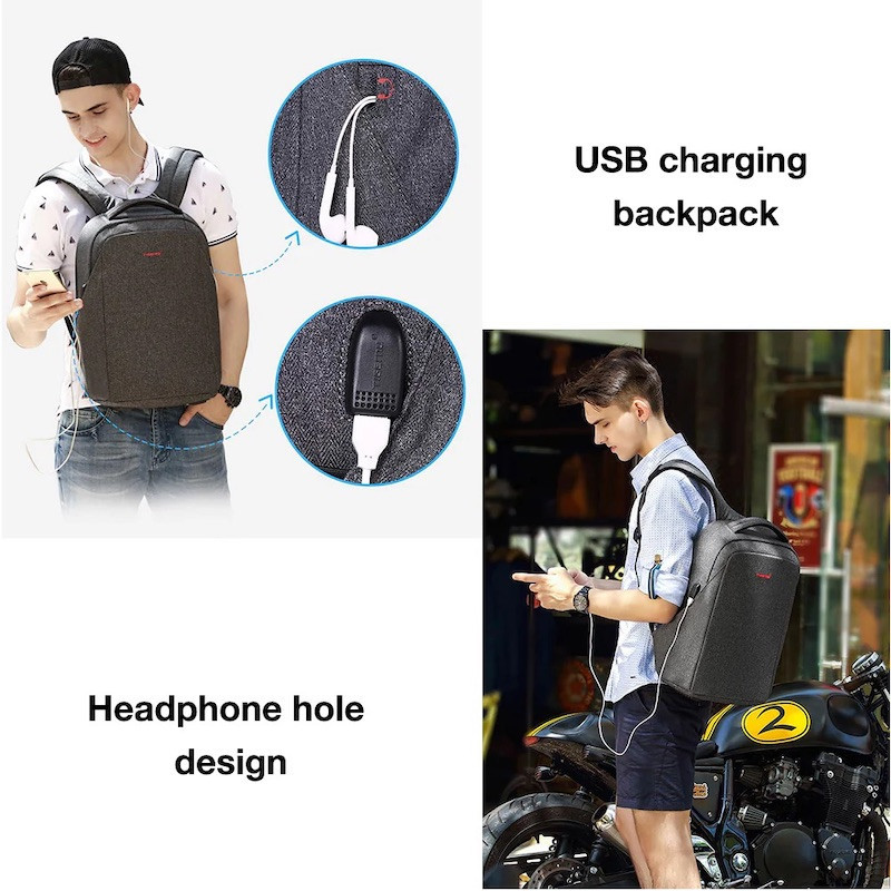 Рюкзак міський повсякденний Tigernu T-B3237U 16" Grey T-B3237U Одеса - фото 8