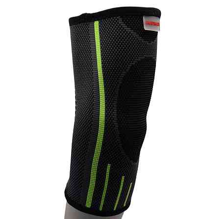 Компресійний налокітник MadMax MFA-283 3D Compressive elbow support Dark grey/Neon green (1шт.) M Киев