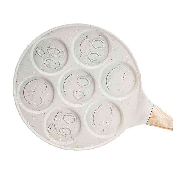 Сковорода зі смайликами на 7 секцій для млинців, оладок, яєць, сирників HP39583W Коломия