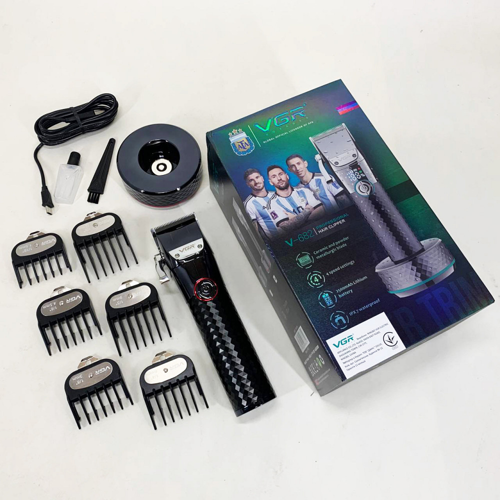 Акумуляторна машинка для стрижки і укладання волосся, Електромашинка для волосся, Тример бездротовий CW-67 Львів - фото 8