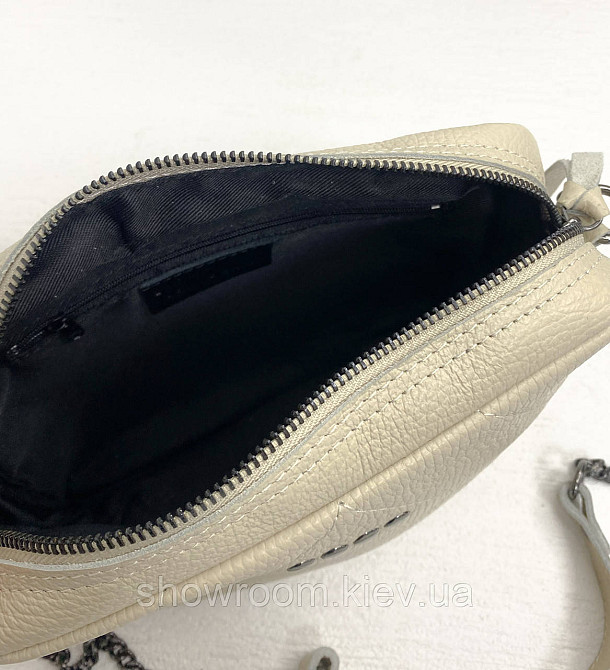 Женская кожаная сумочка Vera Pelle (6427) beige Киев - изображение 3