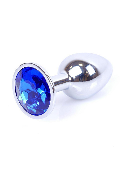 Анальна пробка - Jewellery Silver Plug Dark Blue Sex Aura Київ - фото 7