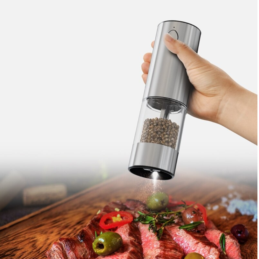 Набір млинів для солі та перцю акумуляторні, електричні, автоматичні, подрібнювачі для спецій 2 в 1 Кам'янець-Подільський - фото 7