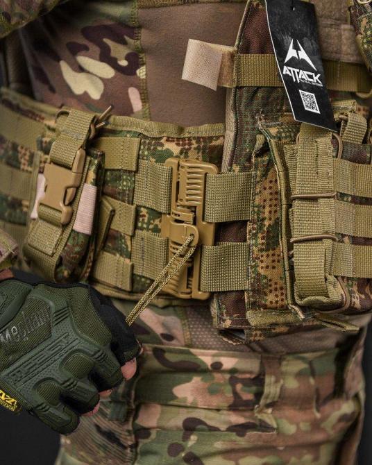 Плитоноска с подсумками 4 точки сброса Attack кордура хищник много подсумок Одесса - изображение 18