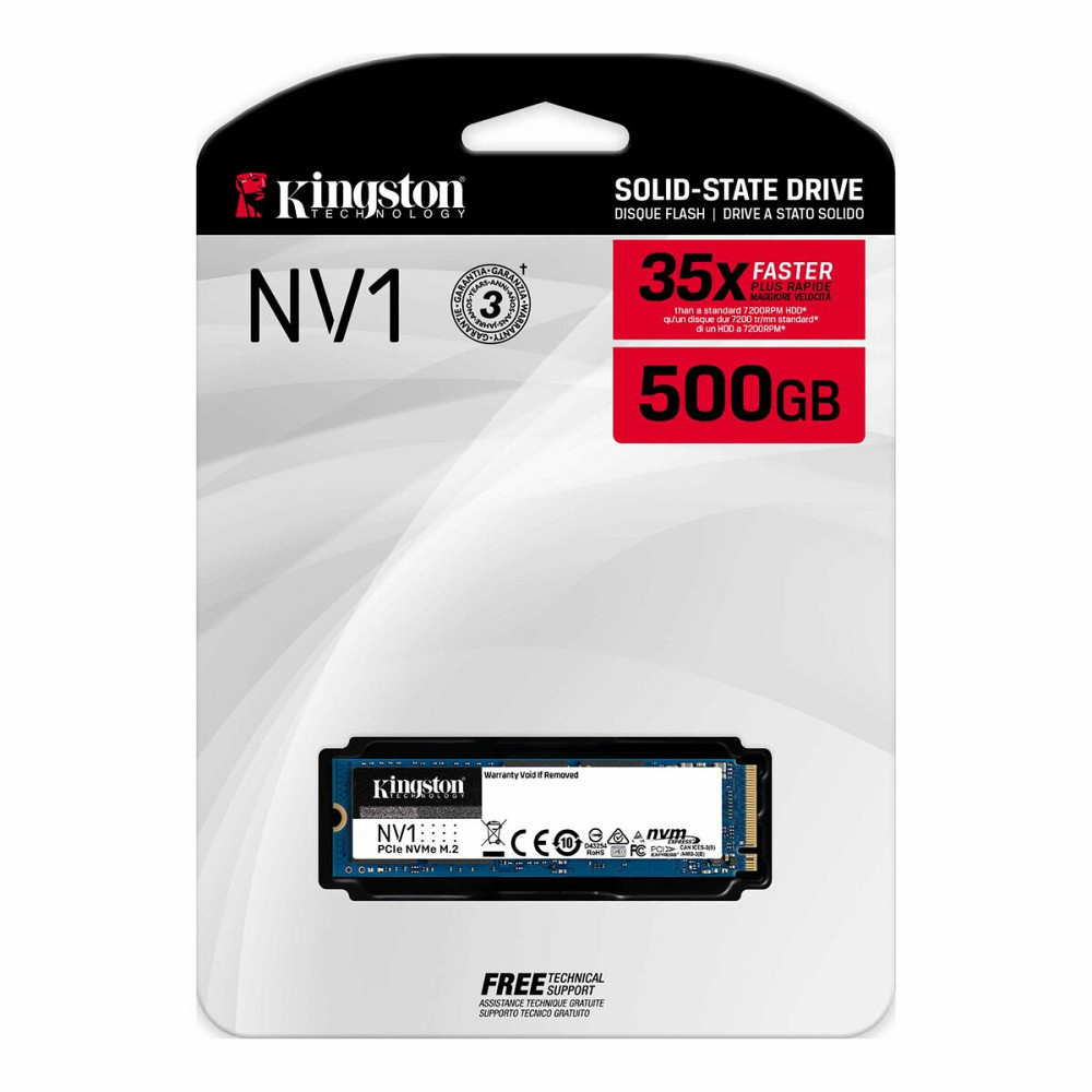 SSD M.2 Kingston NV1 500GB NVMe 2280 PCIe 3.0 x4 3D NAND TLC Киев - изображение 3