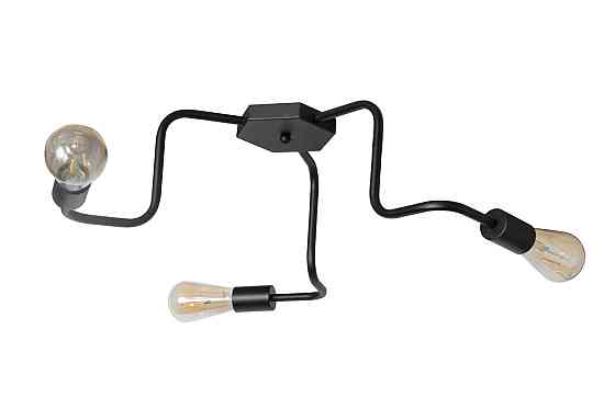 Потолочная люстра черная на 3 лампы Laminari NL 17503-3 BK Одесса