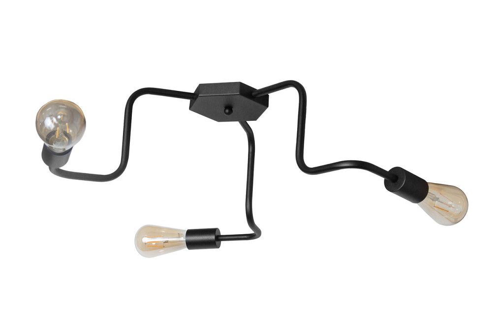 Потолочная люстра черная на 3 лампы Laminari NL 17503-3 BK Одесса - изображение 4