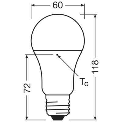 Лампочка Osram CL A100 13W/840 230V FR E27 (4058075304253) Винница