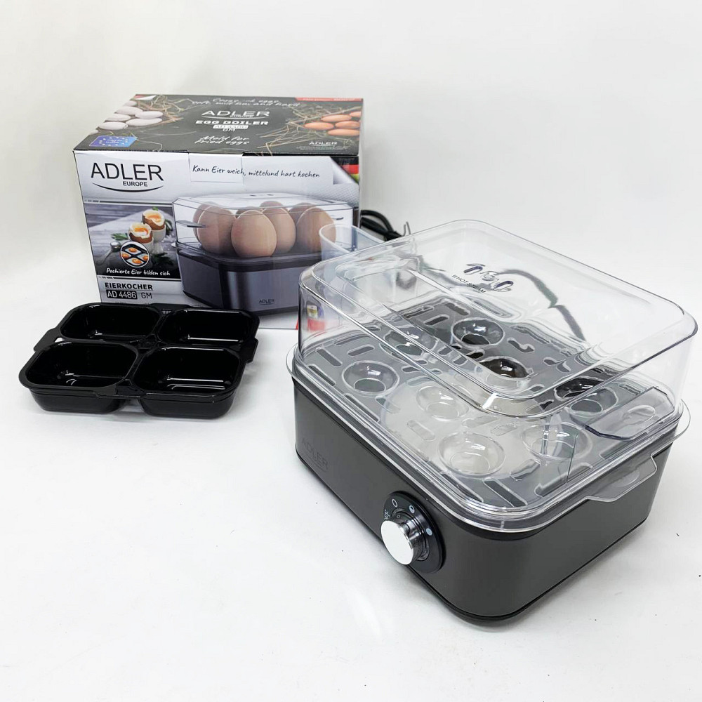 Яйцеварка на 8 яиц 800 Вт Adler AD 4486 Gun Metal AF-98 Львов - изображение 13