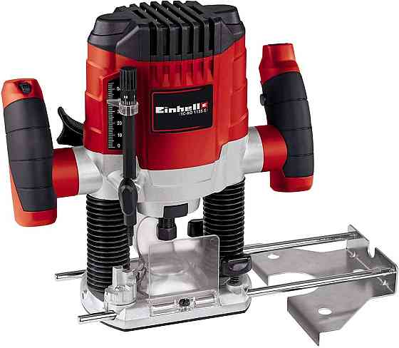 Електричний ручний столярний фрезер по дереву Einhell TC-RO 1155 E : 1100 Вт, 6-8 цанга, 30000 об/хв електрофрезер (4350470) Київ