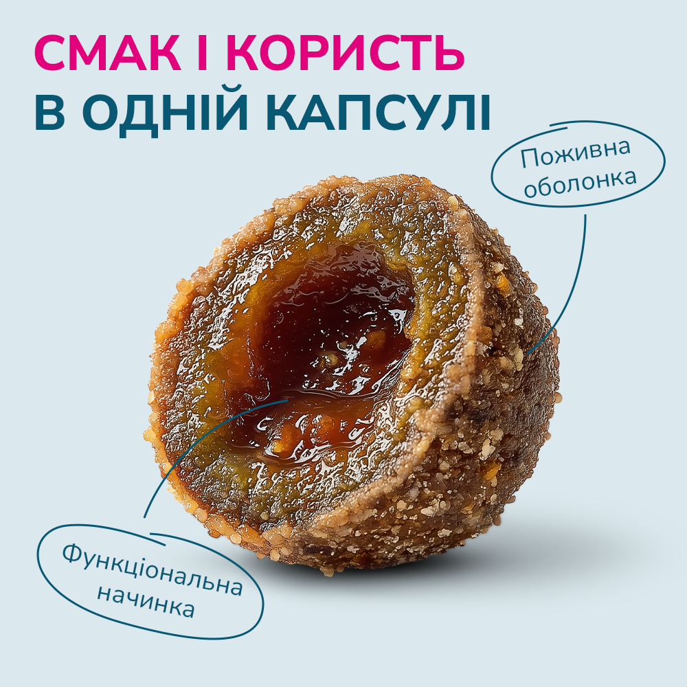 LK Baits Pet Nutrigo Cod Liver Oil S-M Функціональні ласощі для собак середніх порід з олією печінки тріски (Ø 20 мм), 170 г Київ - фото 3