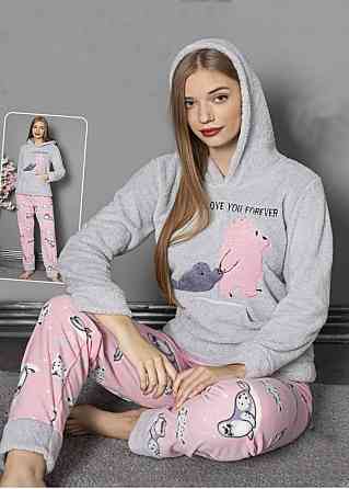 Піжама флісова жіноча Бузково-Рожевий 3XL Харків