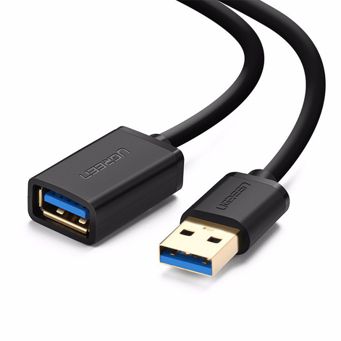USB кабель подовжувач Ugreen USB 3.0 US129 (AM / AF штекер - гніздо, Чорний, 2м) Николаев - изображение 1